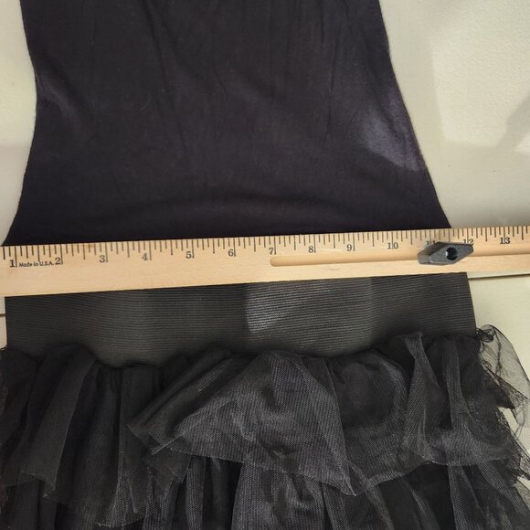 Miley Cyrus & Max Azria Tank Dress Womens Medium Sleeveless Tulle Ruffle Skirt B - Picture 7 of 9